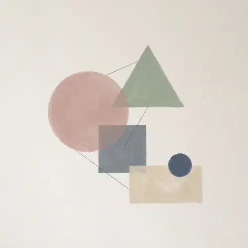Abstract & Minimalistic Geometric Shapes | Calm Composition