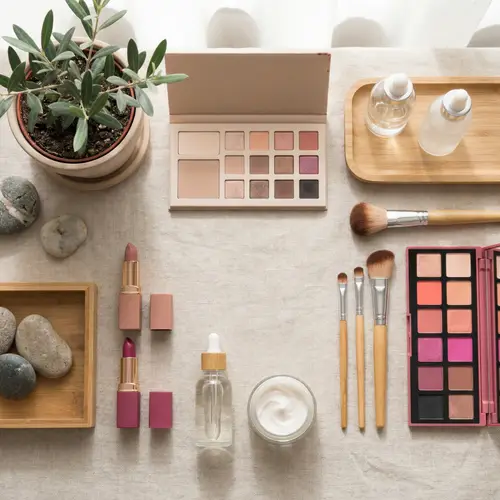 Minimalistic Beauty Products Showcase