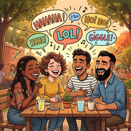 Diverse Group of Friends Sharing a Laugh | Cartoon Style
