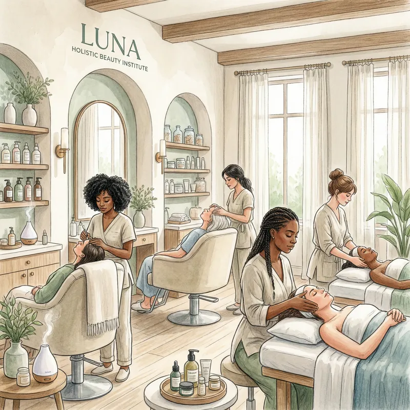 Artistic Beauty Institute Illustration - Relaxing Ambience