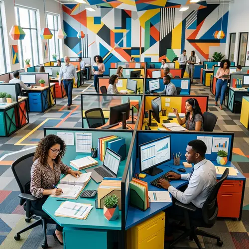 Vibrant Abstract Office for Accounting Firms