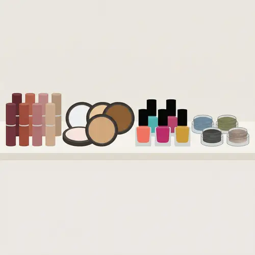 Stylish Minimalist Beauty Products Showcase