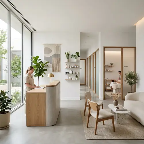 Minimalist Beauty Institute: Serenity in Design