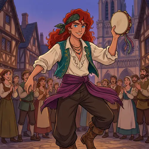 Enchanting Male Character Inspired by Classic Animation
