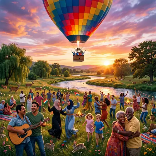 Happy End of the World: Joyful Celebration in Peaceful Setting