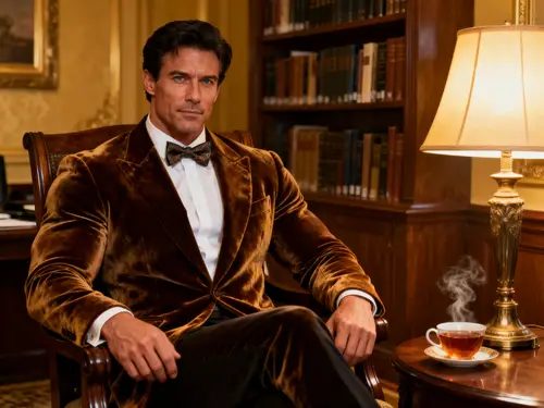 Confident Man in Elegant Office Setting