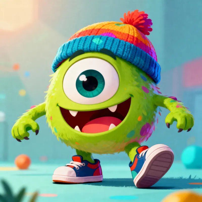 Funny Kool Monster - Quirky Illustration