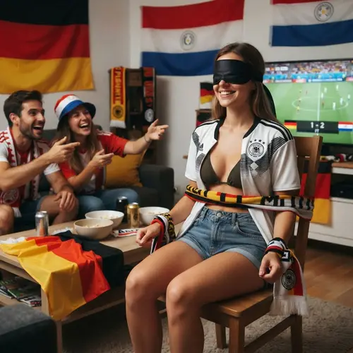 Girl Tied Up in Chair After Germany's Loss to Paraguay