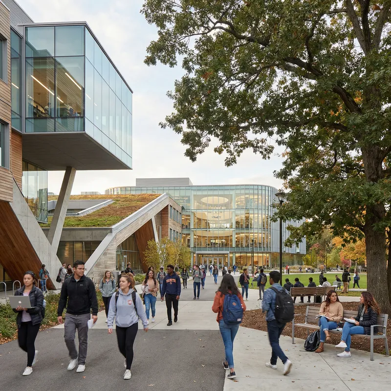 University Campus: Modern Architectural Elegance