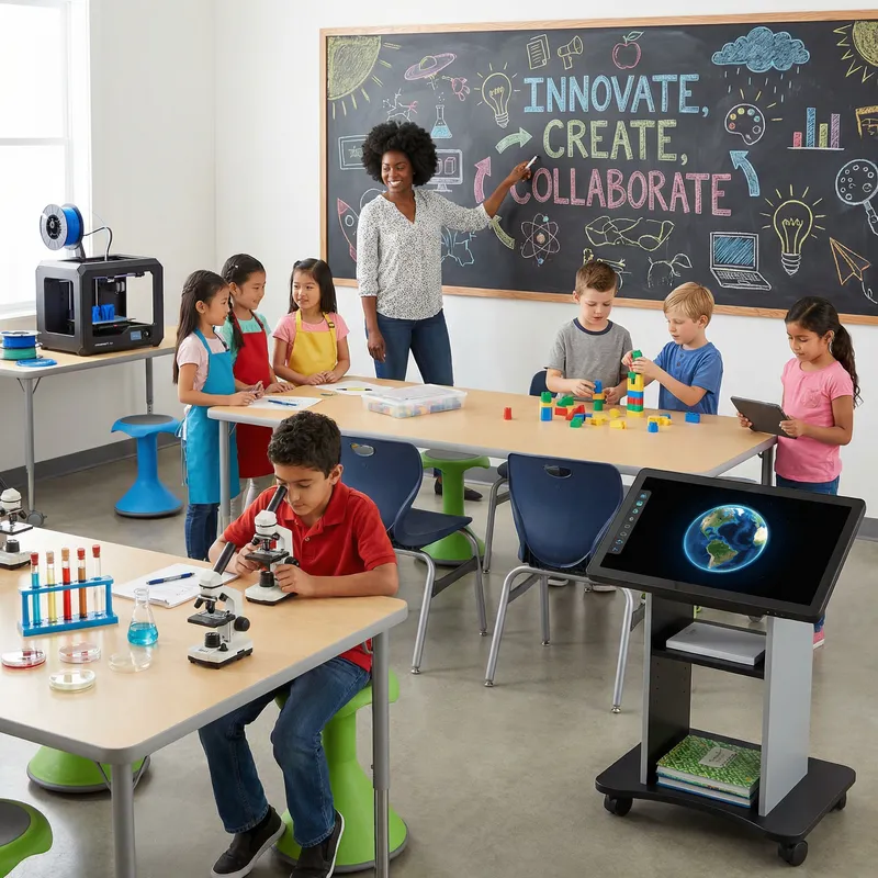Revolutionizing Education: Vibrant Classroom Scene with Diverse Students Revolutionizing Education: Vibrant Classroom Scene with Diverse Students