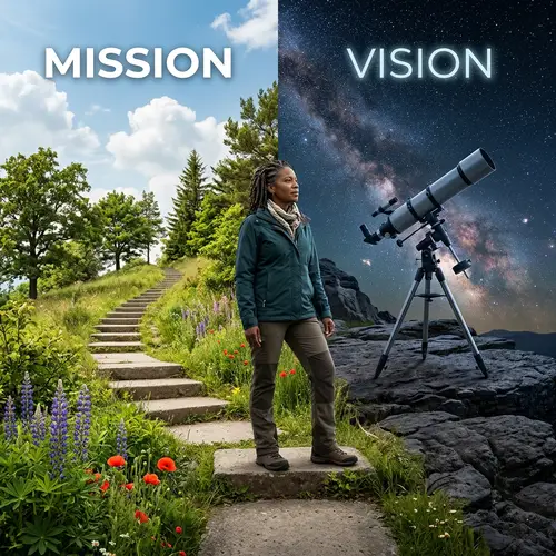 Mission and Vision Concept | Growth Path & Exploration Telescope