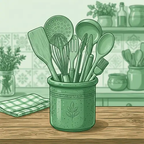 Green Kitchen Utensil Illustration