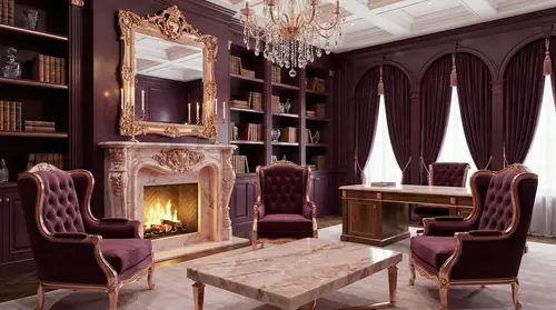 Luxurious Executive Psychotherapy Office Design