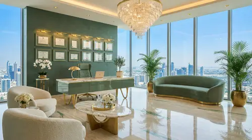 Ultra-Modern Luxury Executive Penthouse Office