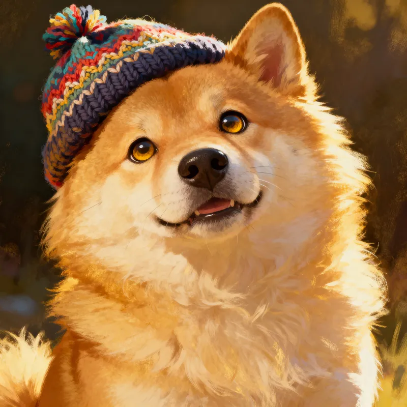 Adorable Dog in Hat - Cute Pet Photos