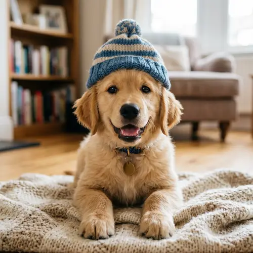 Adorable Dog in Hat - Cute Pet Photos