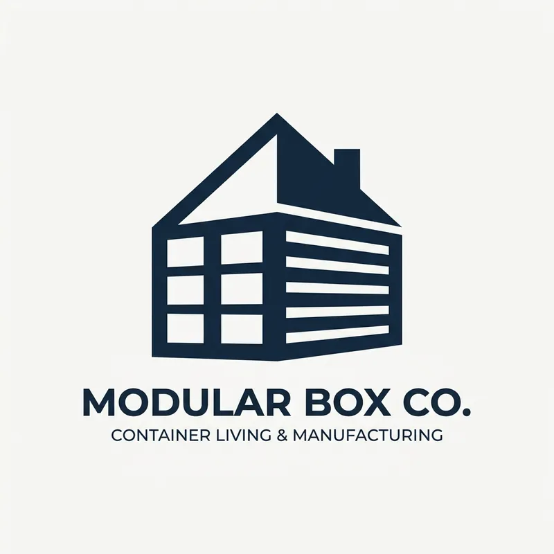 Container Houses Manufacturer Logo Design | Company Branding