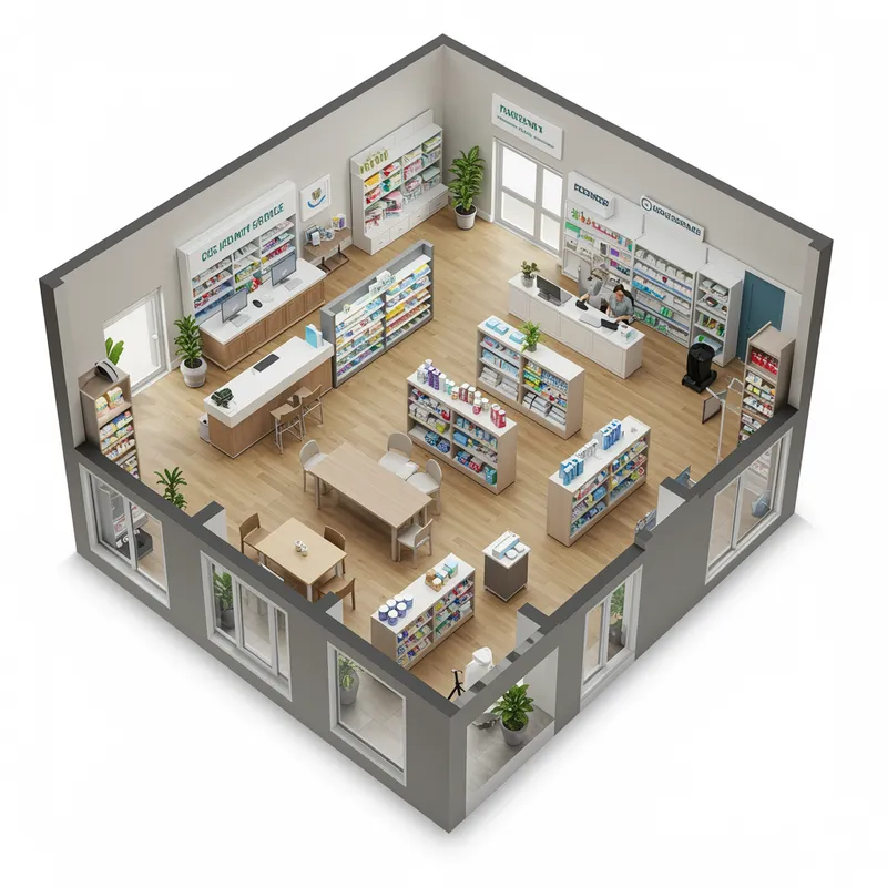 Pharmacy Floor Plan Design: Detailed Layout Guide