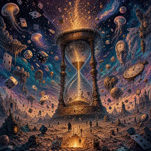 Surreal Dreamscape: A Chaotic Harmony of Elements