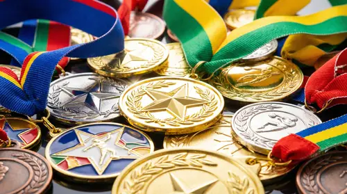 Vibrant Shiny Medals Collection for Awards