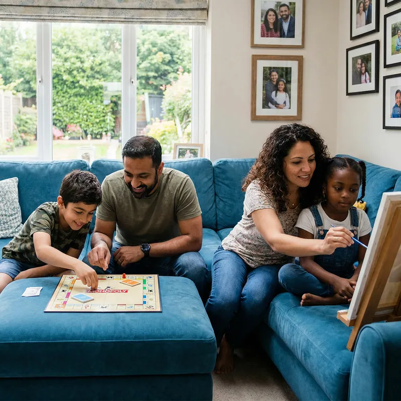 Multicultural Family Living Room Moment: Ali Fam