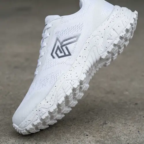 Sporty Footwear with Chunky Sole and Rugged Tread