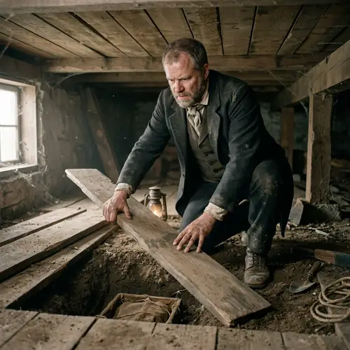 Bold Man in 1800s Suit Buries Treasure