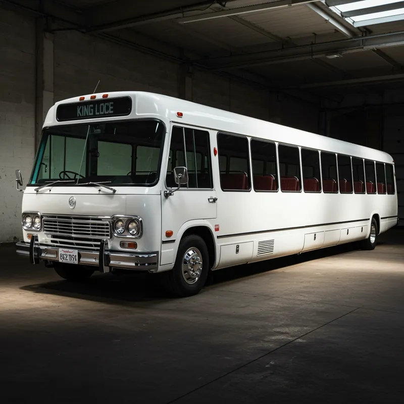 King Long White Minibus - Comfort & Style
