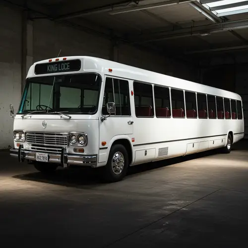 King Long White Minibus - Comfort & Style