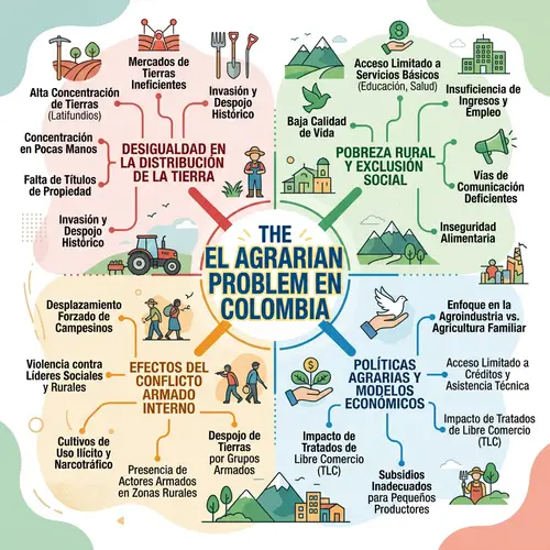 Agrarian Problem in Colombia: Mapping Land Distribution, Rural Poverty, Policies & Conflict Effects
