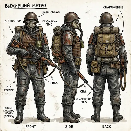 Metro 2033 Character Concept Art