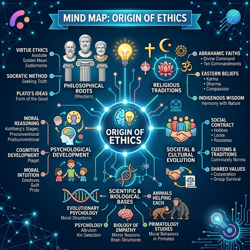 Mind Map on the Origin of Ethics