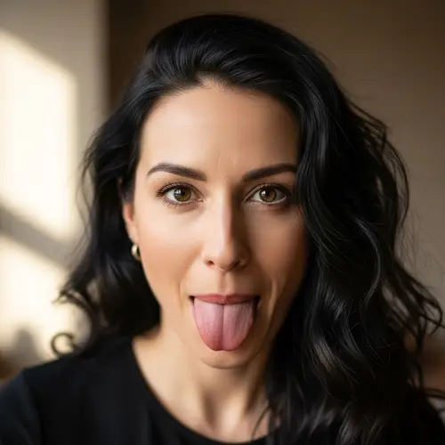 Woman Sticking Out Her Tongue - Fun Expressions