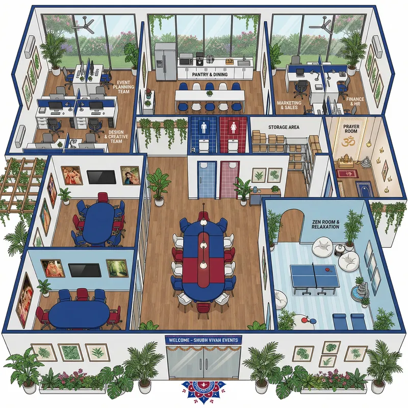 Indian Wedding Event Management Startup: Simple & Modern Design Plan