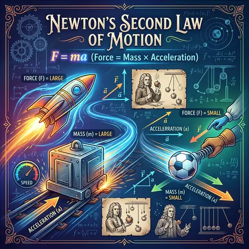 Physics Elegance: Newton's Second Law Visualized