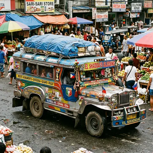 Colorful Tamaraw Jeep in the Philippines | Local Culture Reflection