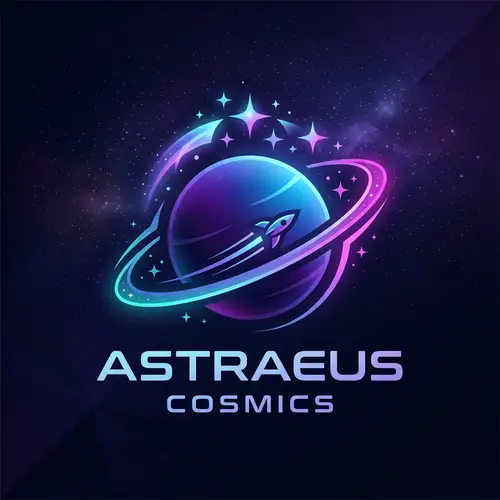 Sleek & Futuristic Cosmos-Inspired Logo Design