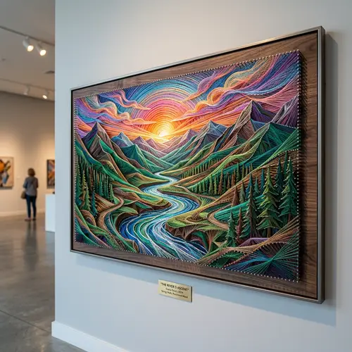 Creative Artwork Using Strings - Innovative String Art