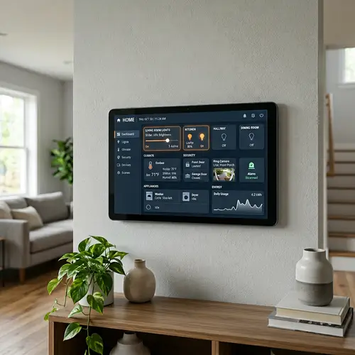 Modern Smart Home Dashboard - Connected Devices