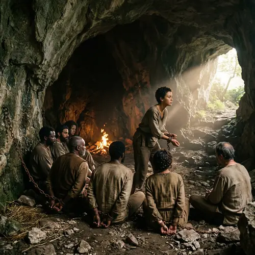 Captive Souls Seeking Light: Metaphor of Wisdom in Cavern