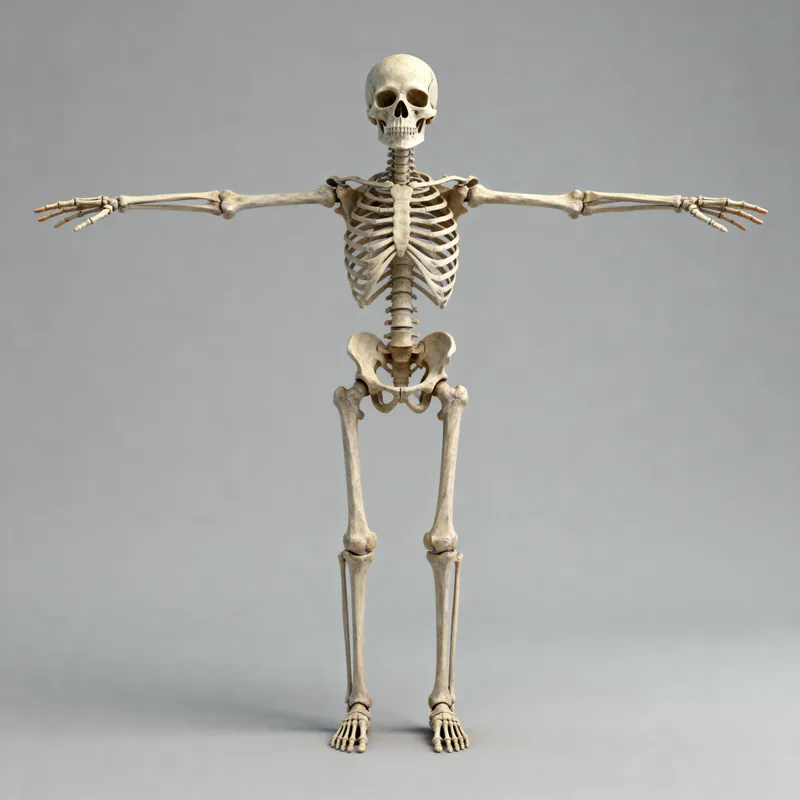 Hand-to-Foot Skull with Outstretched Hands