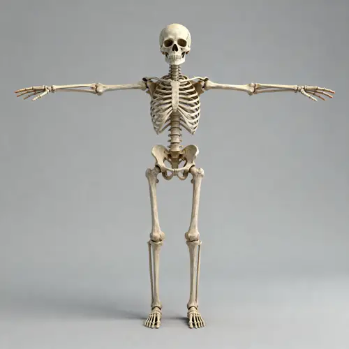 Hand-to-Foot Skull with Outstretched Hands