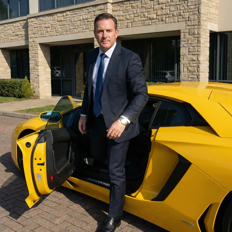 Billionaire Male with Lamborghini Car | Luxury Lifestyle