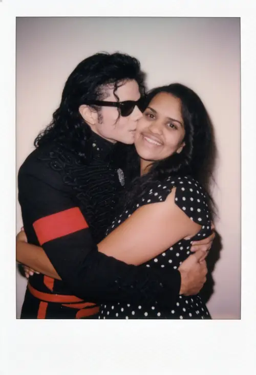 90s Polaroid Selfie with Michael Jackson