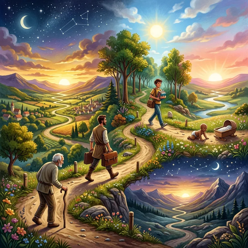 Emotional Journey of Personal Growth: Symbolic Image