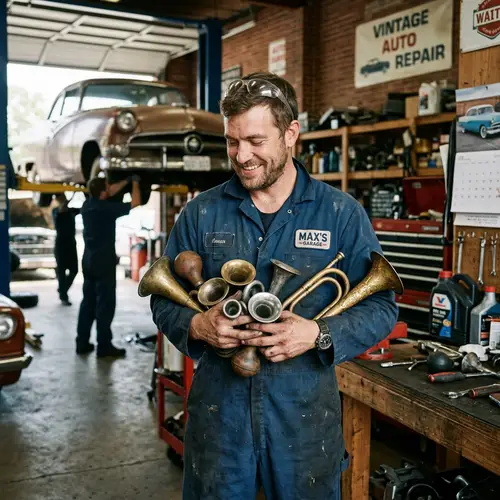 Vintage Car Horns: Mechanical Enthusiast's showcase
