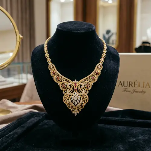 Luxury Gold Necklace with Elegant Designs