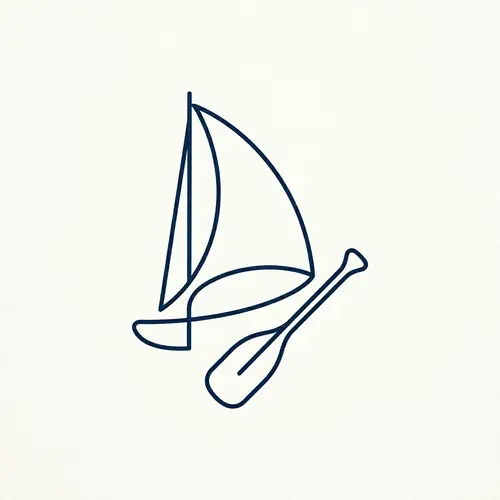 Sail and Paddle Logo Design