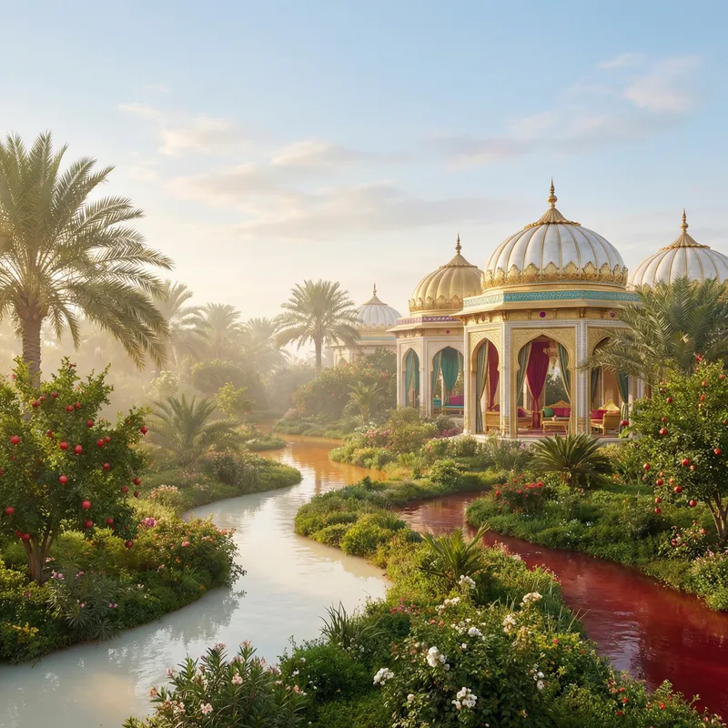 Islamic Paradise: Heavenly Gardens and Ethereal Light