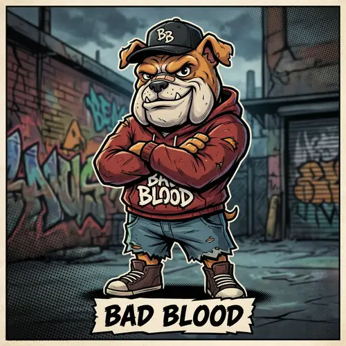 Comic Mascot Design for Bad Blood